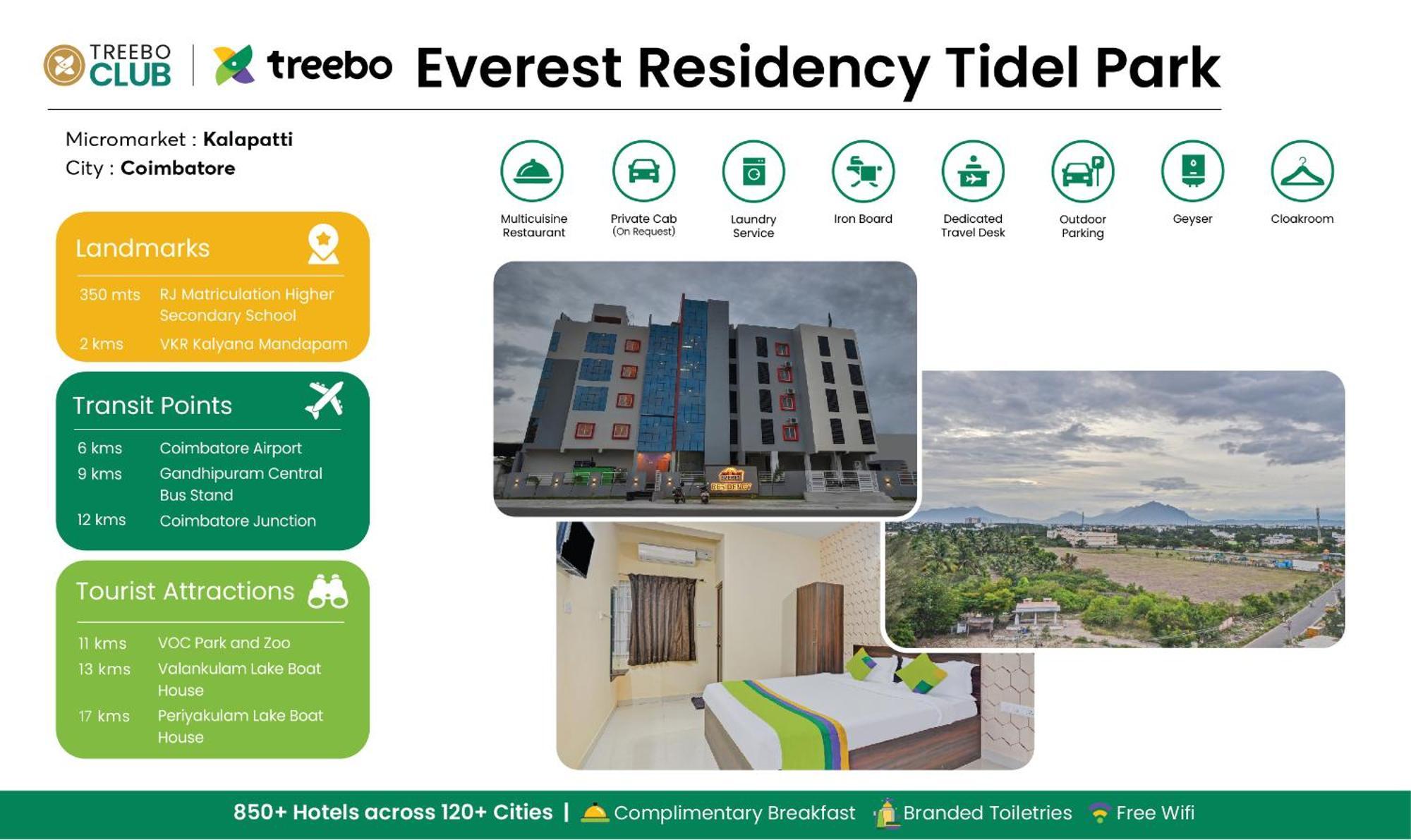 Treebo Everest Residency Tidel Park, 15 Mins From Coimbatore International Airport Extérieur photo